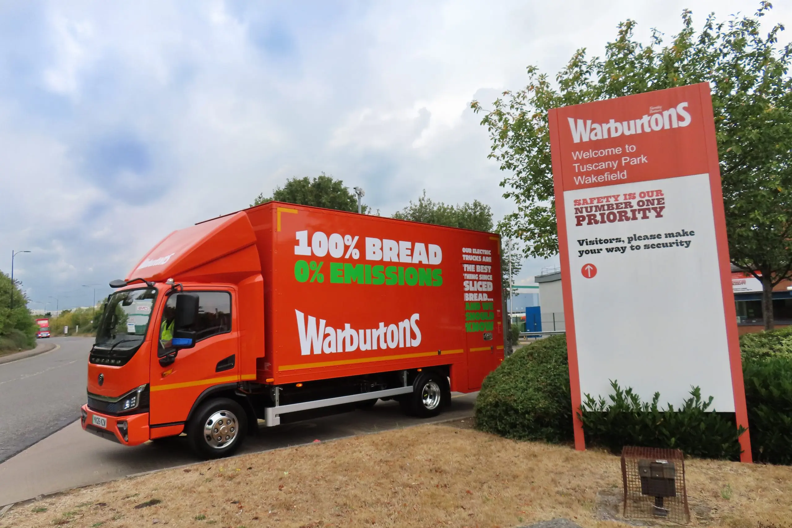First Electric Truck Delivery for Warburtons